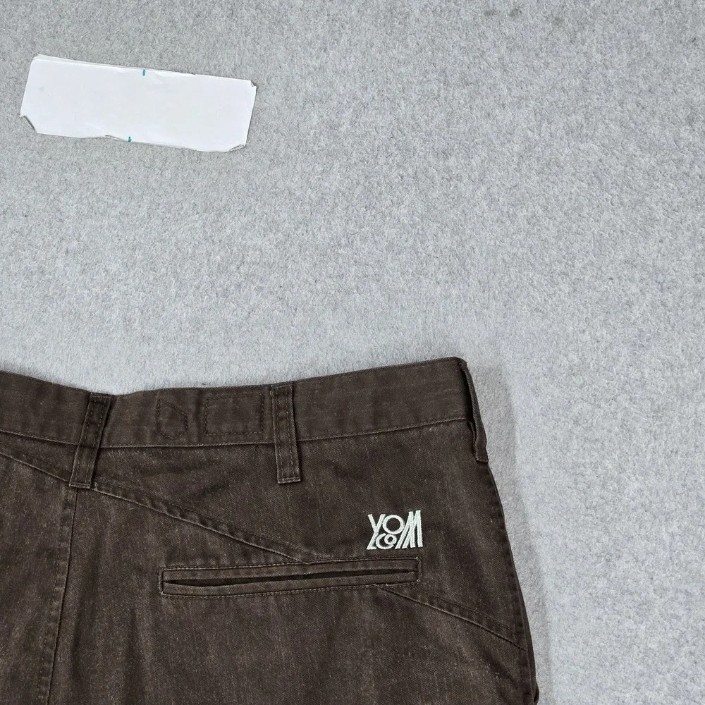 VINTAGE Volcom Men Shorts 36 Brown Y2K Skater Chino Logo 11.5